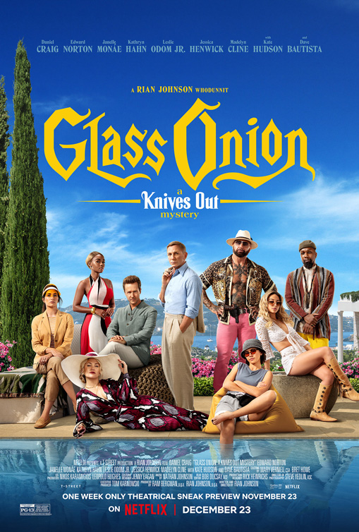 Affiche du film Glass Onion : Une histoire à couteaux tirés
