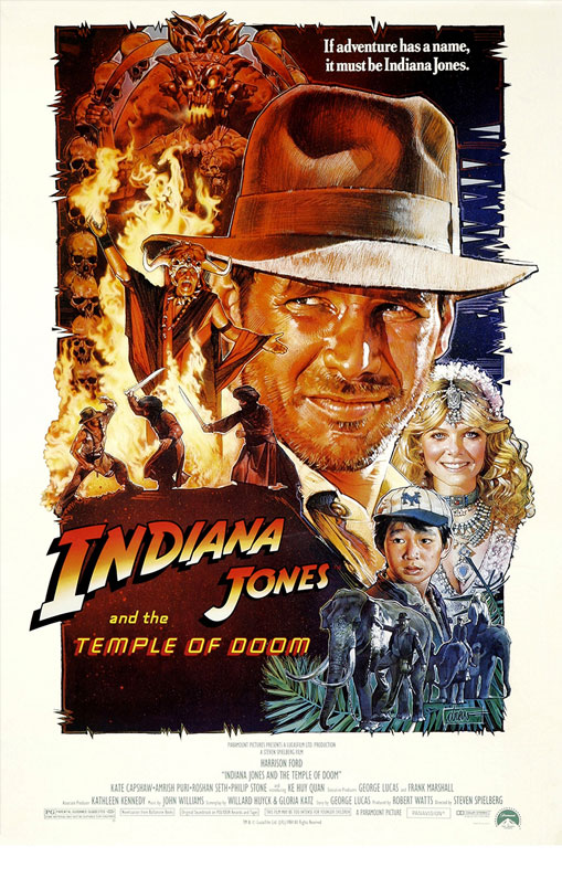 Affiche du film Indiana Jones et le Temple maudit