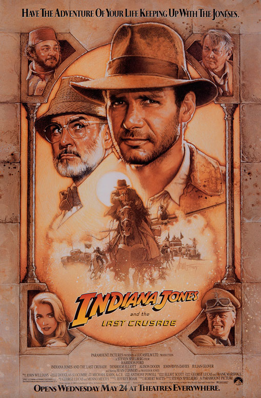 Affiche du film Indiana Jones et la Dernière Croisade
